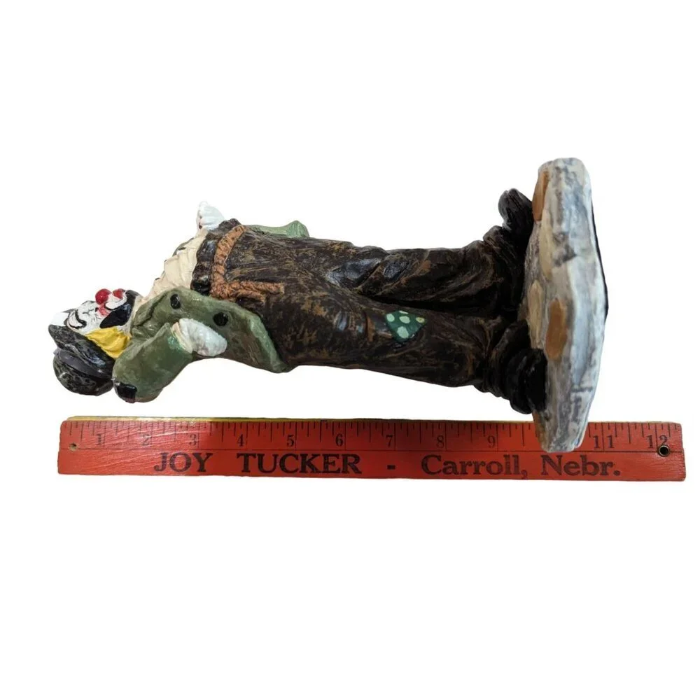 Vintage‎  Jojo Clown 1991 figurine statue hand painted 10' whimsical novelty